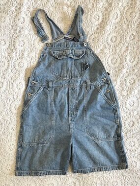 Vintage cabin Creek denim overall shorts